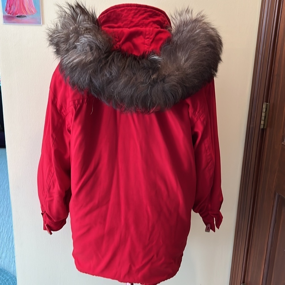 Fleet Street NWOT Gorgeous red heavy weight Stylish winter coat Size SP - Picture 11 of 15